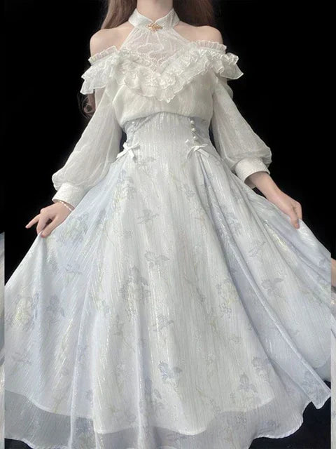 Robe Midi Élégante de la Collection Belle Époque Couture