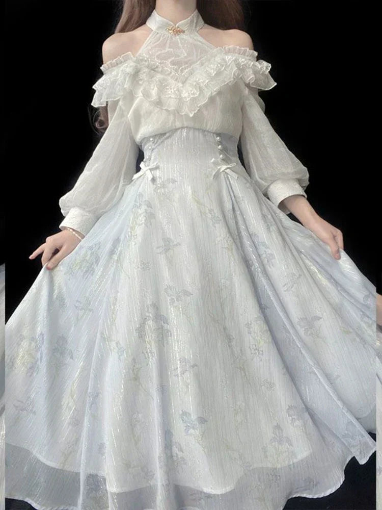 Robe Midi Élégante de la Collection Belle Époque Couture
