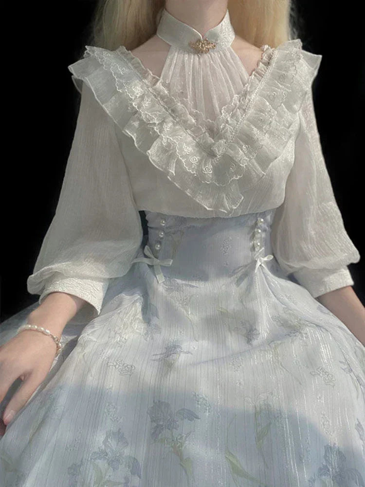 Robe Midi Élégante de la Collection Belle Époque Couture