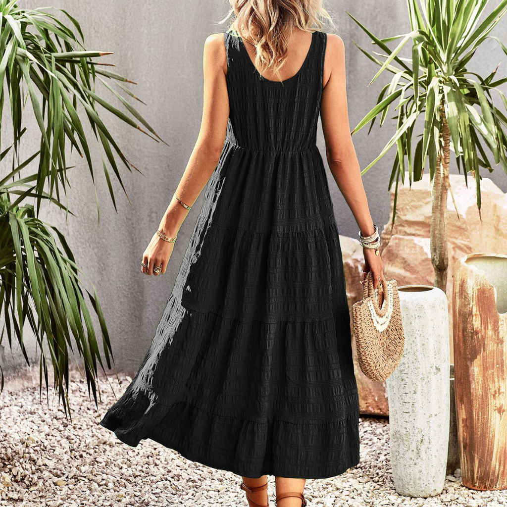 Robe Midi Sans Manches Joebelle Estivale