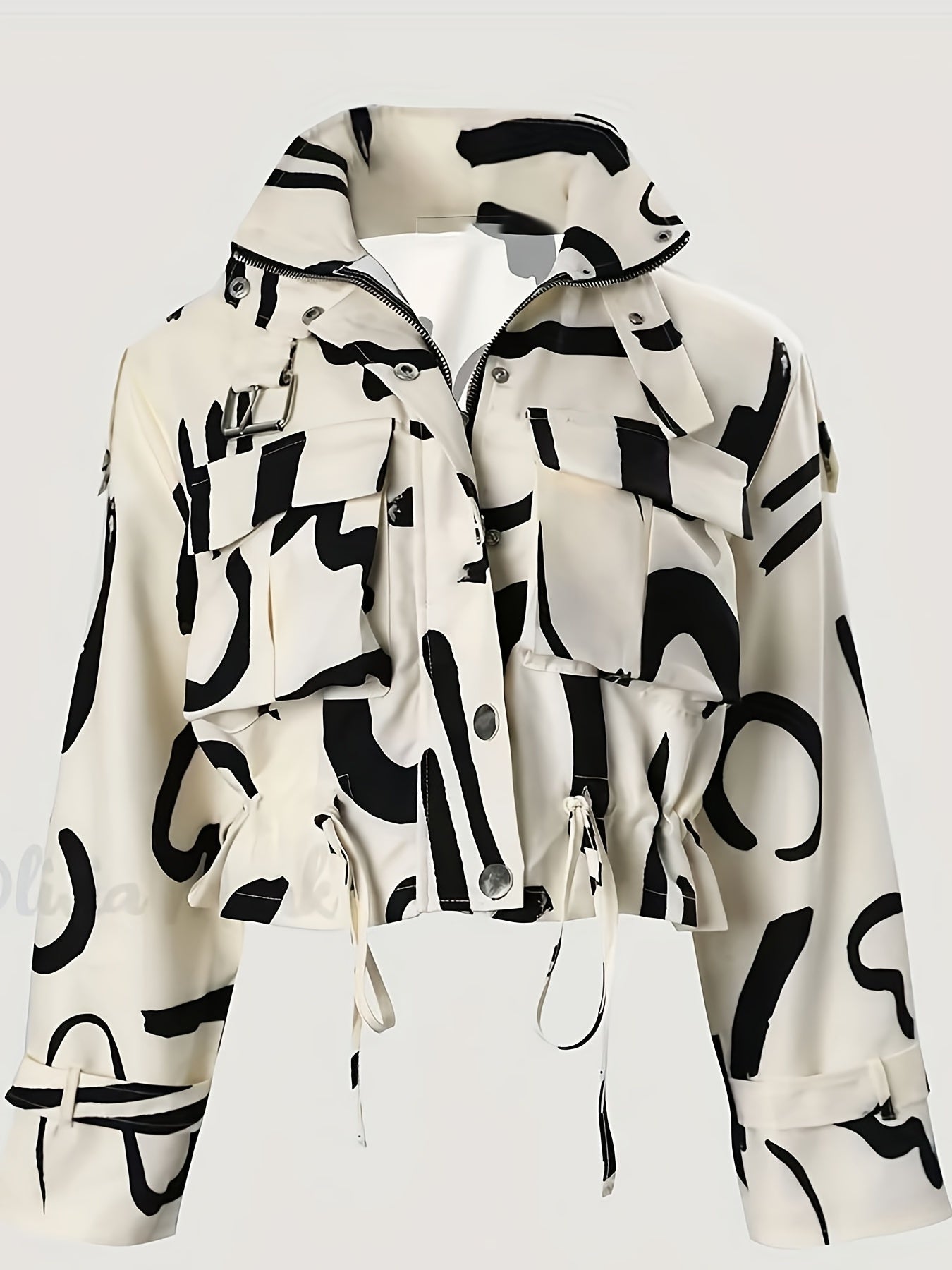 Veste Femme Chic avec Col Montant