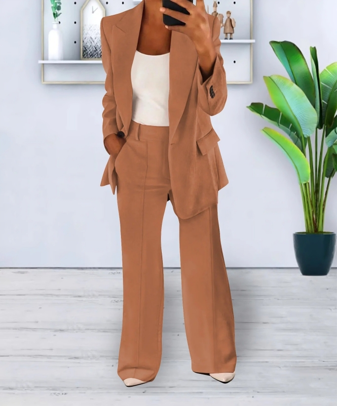 Ensemble Blazer et Pantalon Ample